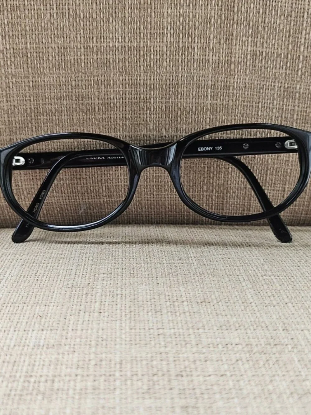 Vintage Laura Ashley Women Eyeglasses Frame EBONY Black Eyewear Glasses Frame